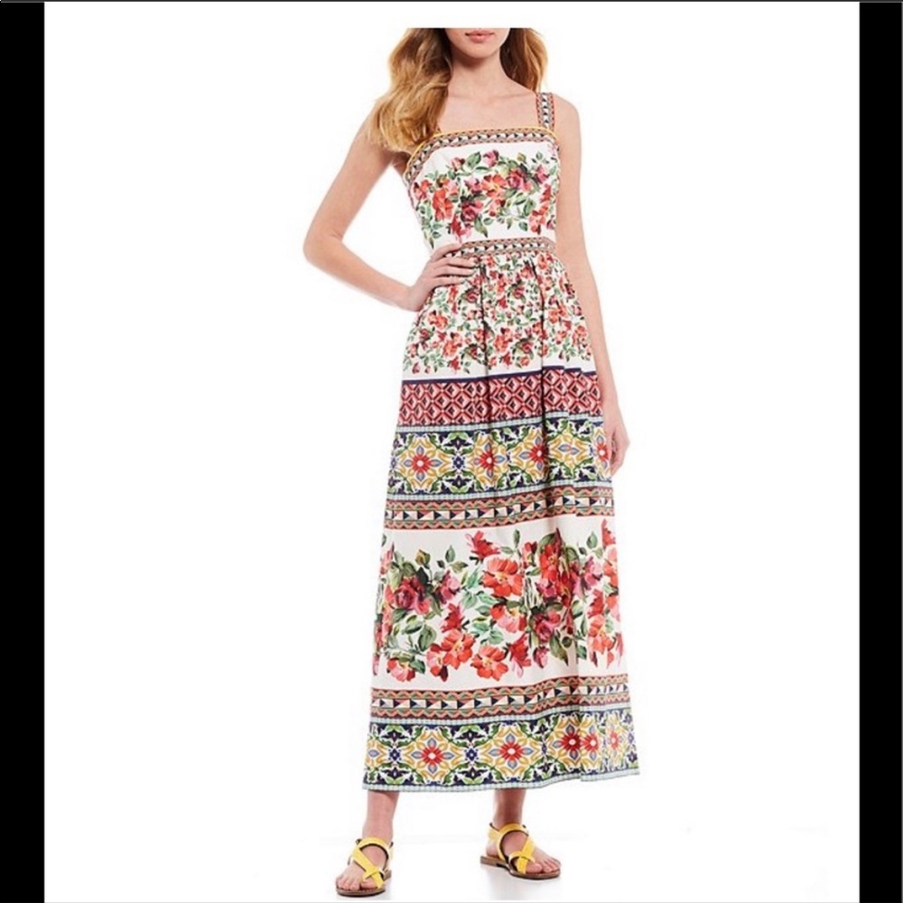 ANTONIO MELANI Floral Print Midi Dress